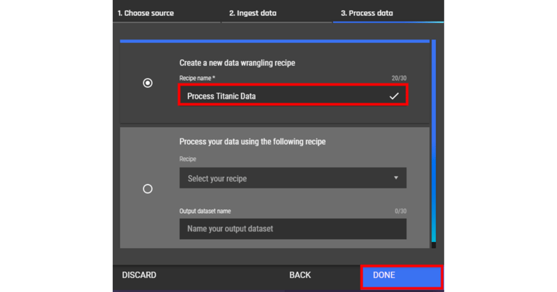 Processing Data on the AI & Analytics Engine