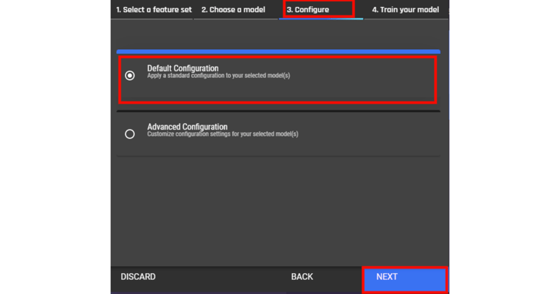 Model Configuration on the AI & Analytics Engine