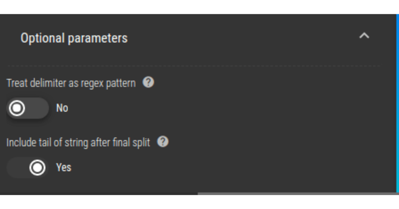 Split by Delimiter - Optional Parameters