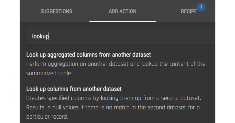 Lookup Action in the Add Action action catalogue.