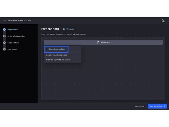 Import new dataset