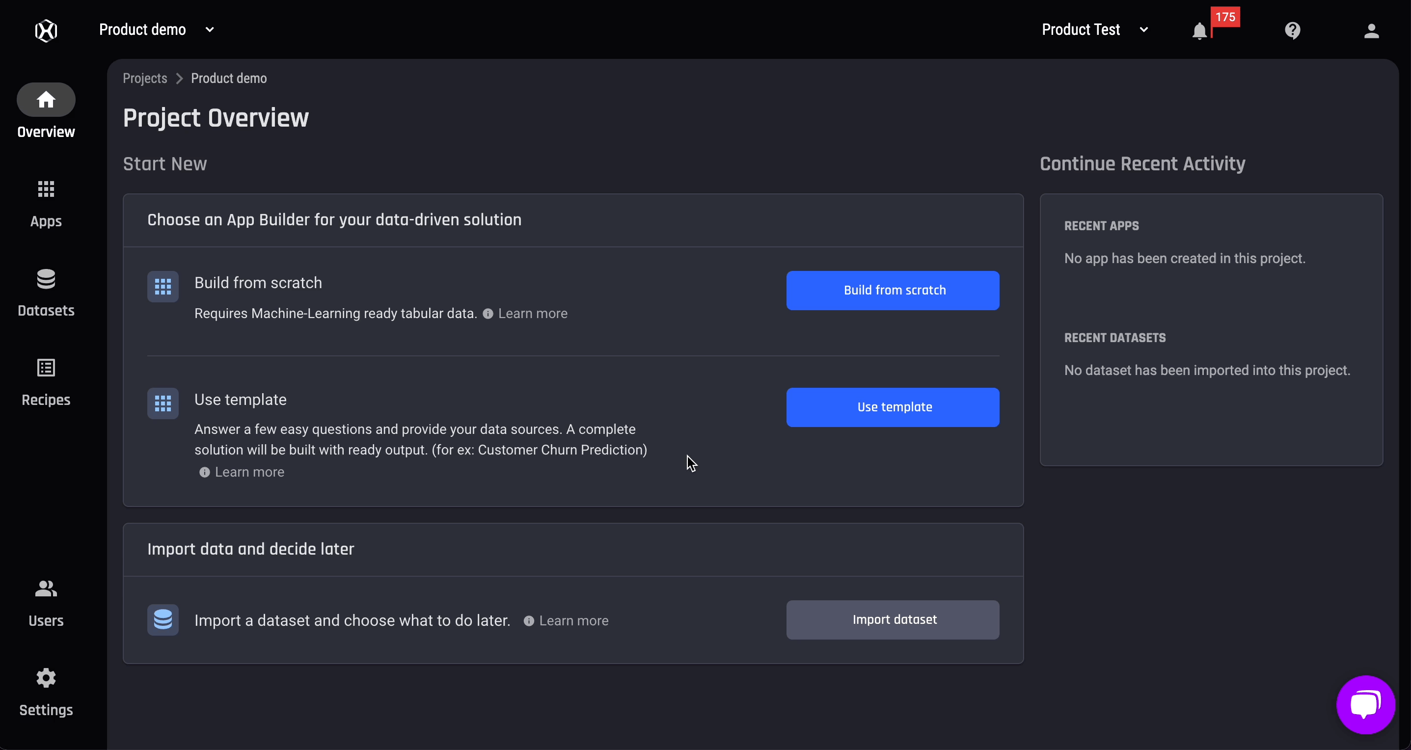 Adding users to project
