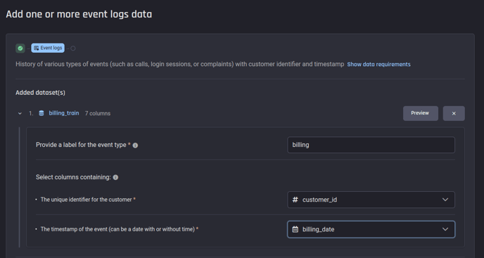 billing dataset