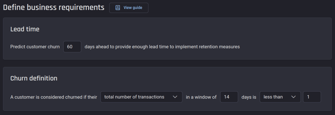 The four key components of the churn definition