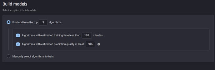 select algorithms