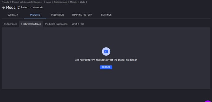 Generating feature importances