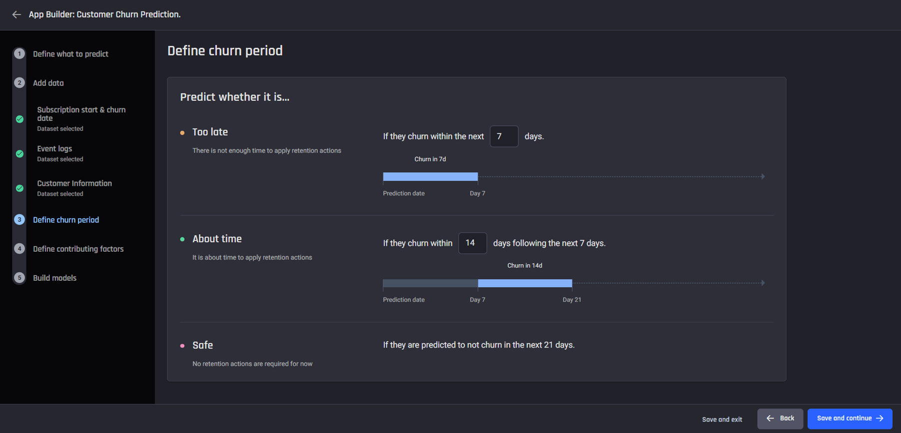 step 3 subscription - define churn period