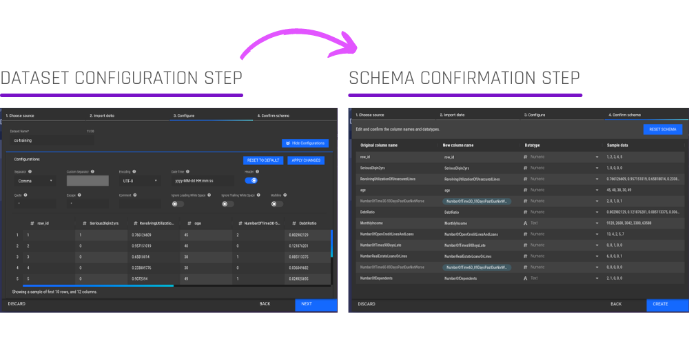 AI & Analytics Engine data preparation step